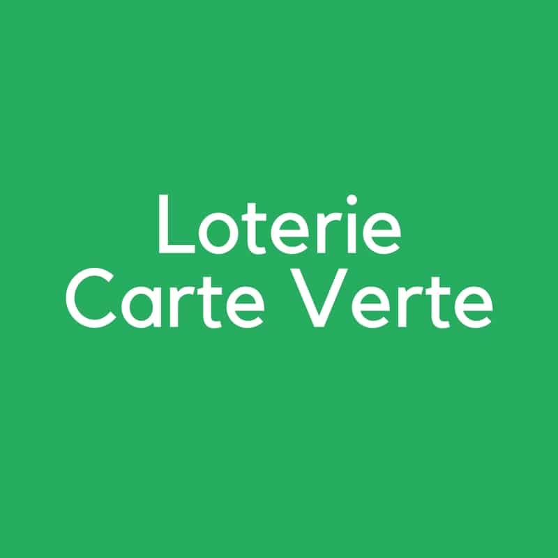 loterie carte verte