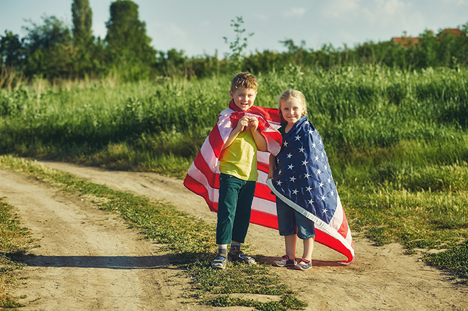 enfants aux usa